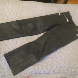 Black Leather motorcycle pants